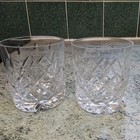 Set of 2 Royal Brierley Gainsborough Whisky Glasses straight sided
