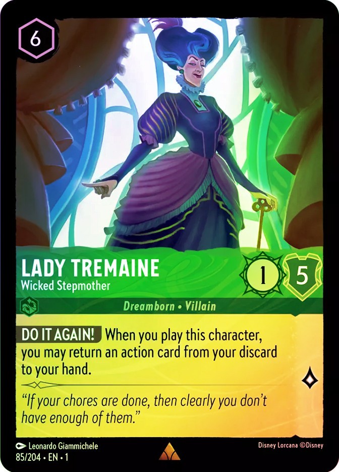 Lorcana FOIL Lady Tremaine - Wicked Stepmother - The First Chapter # 085 |  eBay