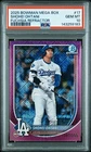 2025 BOWMAN MEGA BOX CHROME 17 SHOHEI OHTANI FUCHSIA REFRACTOR PSA 10