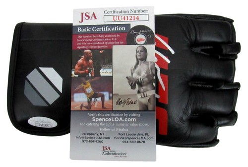 Glover Teixeira UFC Champ Signed/Auto Black Right MMA FIGHT Glove JSA 165546 - Picture 4 of 4