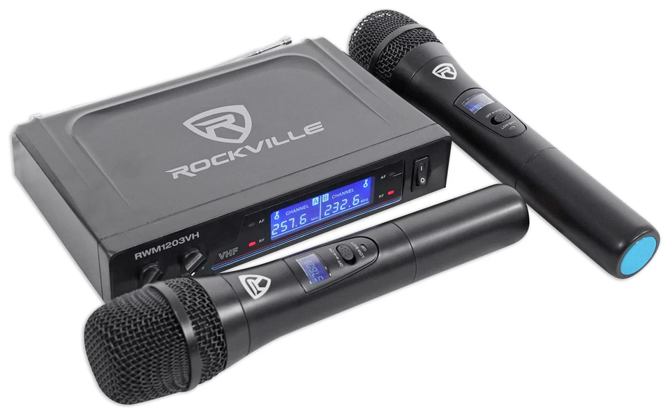 NYC Acoustics X-Tower Bluetooth Karaoke Machine System w/LED's+(2) Wireless Mics - Image 3 of 4
