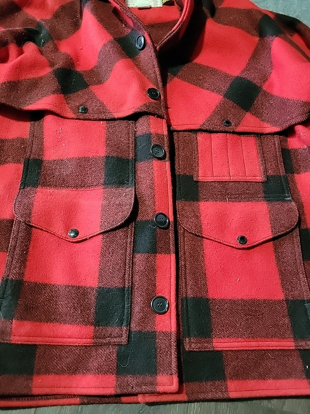 Filson Mackinaw Wool Cruiser Jacket Style 83 Size 46 … Gem