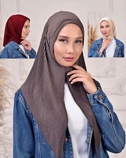 Fertig Hijab Kopftuch Mod 23/24 Piliseli Esarp Tuch 19-Farben Bonnet Amira Niqap