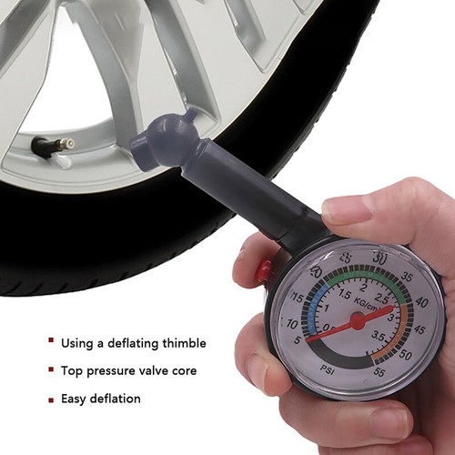 Car Tyre Tire Pressure Gauge For Car Auto Motorcycle Truck Bike Dial Meter - Picture 8 of 8