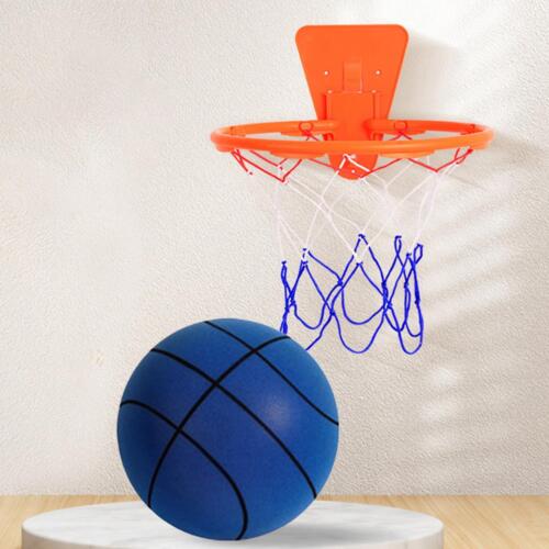 Basket-Ball silencieux avec cerceau, balle d'entraînement intérieure à - Afbeelding 1 van 10