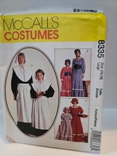 McCall's Costume 8335 Size 16-18 Pilgrim  Frontier Dress Uncut 1996