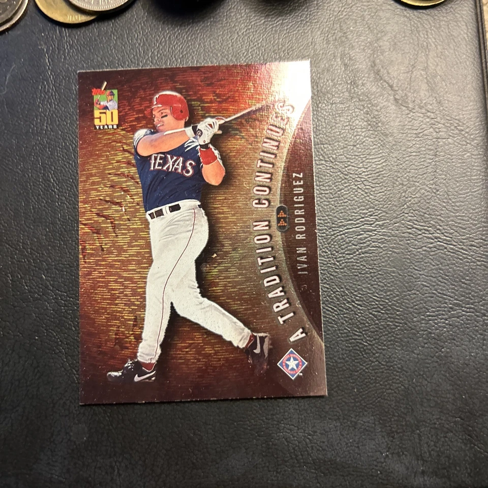 P2 Ivan Rodriguez, Texas Rangers Trc11 Tradition Continues 2001 Topps - Image 2 of 2