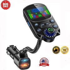 Transmisor De Audio FM Para Auto Bluetooth 5.3 USB Receptor Radio For Carro New