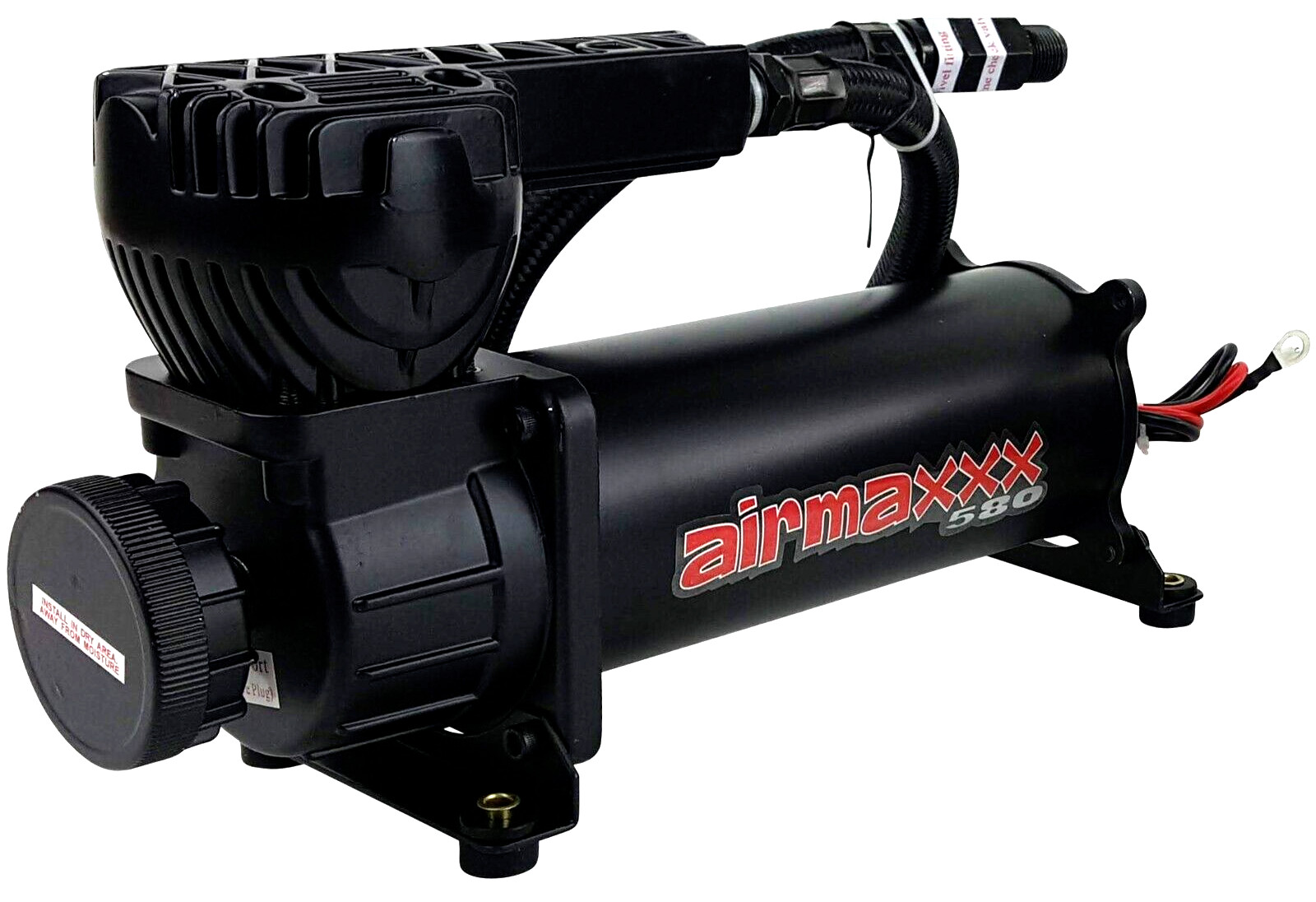airmaxxx Black 580 Air Compressor Kit w/90-120 Switch & Wiring – Air Ride