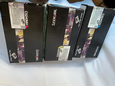 Lexmark Toner Cartridge High Yield Set Of 3 C5240YH, C5240CH, C5240MH Sealed