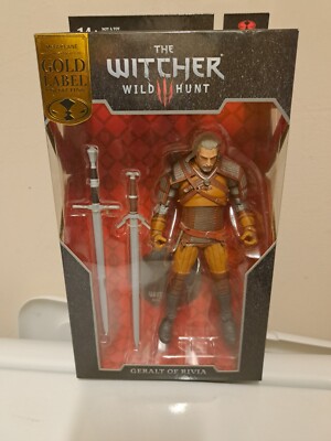 NEW Mcfarlane Toys Geralt of Rivia The Witcher 3 Wild Hunt Gold Label 2020