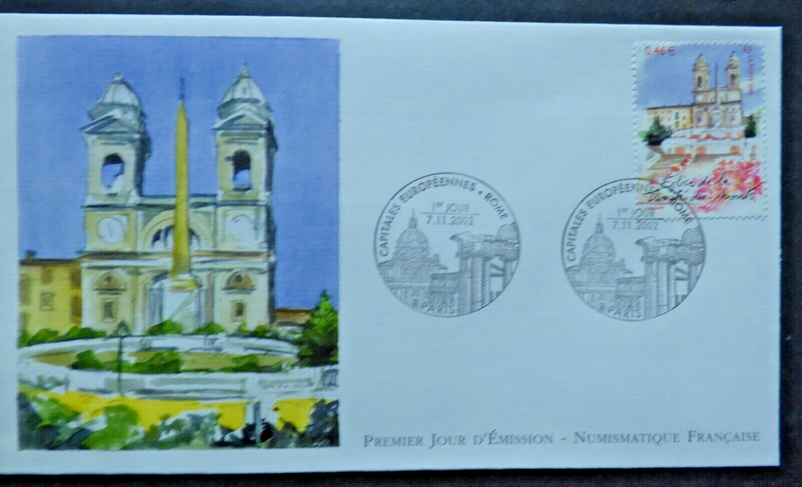 Francia 2002 FDC 1° Día Sello 3529 Iglesia Trinidad De Montes Monumentos Europa
