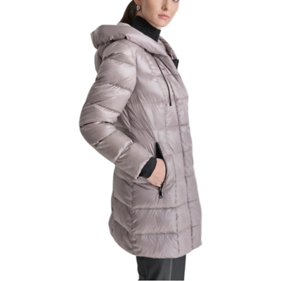 DKNY Women's Down Long Puffer Coat Beige DL4MDS68 - BRAND NEW W/O
