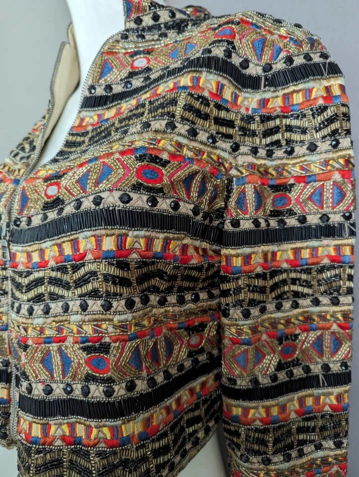 Chaqueta Adornada Alice + Olivia Mikayla Multicolor Talla S  Foto 3 de 4