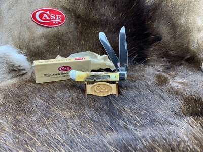 2000 Case Millennium Trapper Knife With Stag Handles Mint Box Only 500 - 1183