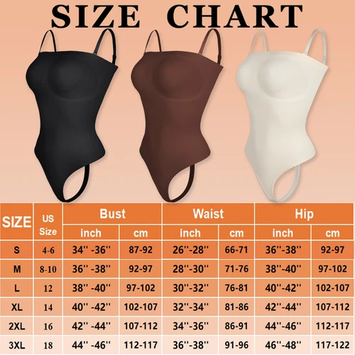 Traje para mujer sin tirantes de compresión con forma moldeador de cuerpo para el torso control de barriga - Imagen 2 de 31
