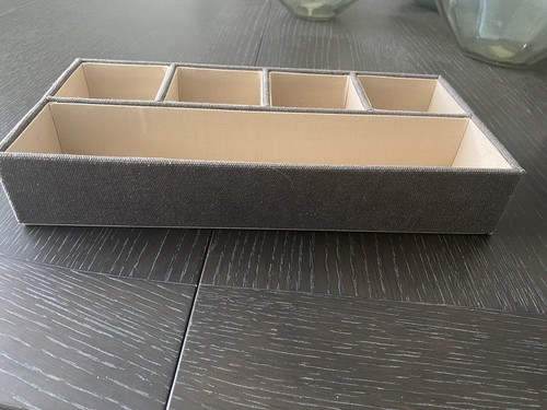 Pottery Barn 3 Pieces Desk Organizer Linen Set (Tray, Pencil And Book Holder) - Picture 3 of 11