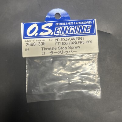 Vintage O.S. Engine #26681305 2D, 4D, 6P, 46, Throttle Stop Screw NIP