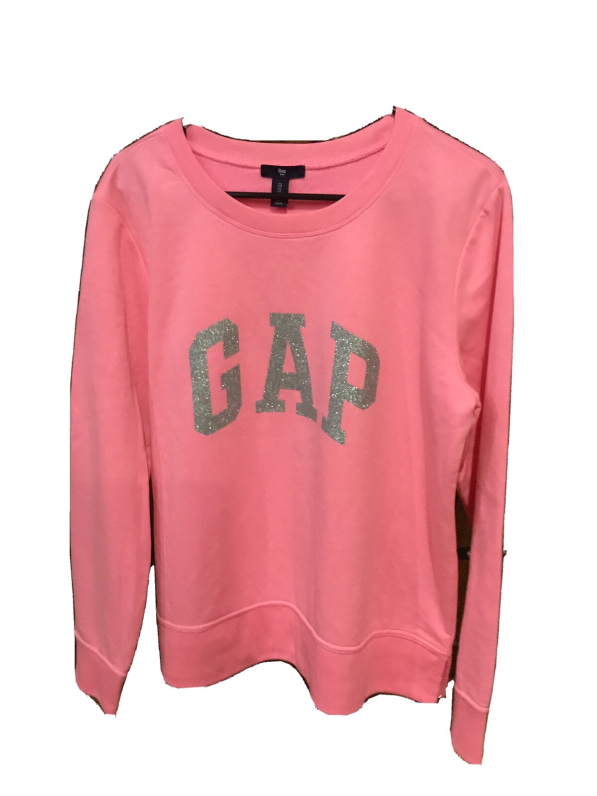 Gap Women's Size Large Sweatshirt large letter spell out Gap Pink Very Cute eBay