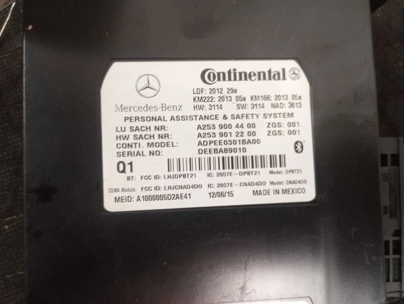 Módulo de control de llamadas de emergencia 2539004400 para 15-20 GLA-Class 2782701 Foto 2 de 4