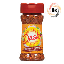 8x Shakers Mrs Dash Salt Free Southwest Chipotle Seasoning Blend 2.5oz