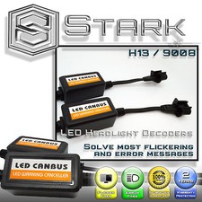 Pair Led Headlight Canbus Error Free Anti Flickering Resistor Decoder - H13 9008