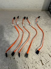 Lot of 5 Dell 12" SATA Cables Straight Connectors 8CG50 Quick Ship