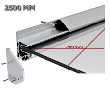 Auvent En Verre LED 2500 Mm Aluminium Auvent De Porte Couverture Profil 17,52 Mm