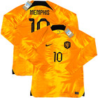 2022/23 Netherlands Home Jersey #10 Memphis Depay Medium Long Sleeve Holland Kit