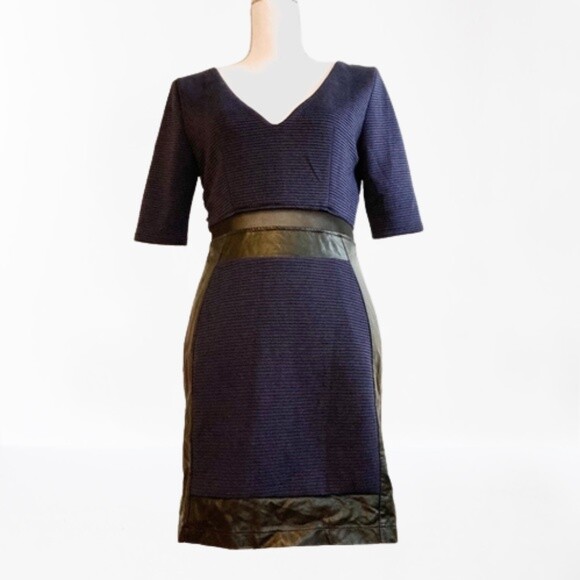 lucy paris leather dress Lucy Paris Rara Ruched Faux Leather Shirt Dress In Black - 70% Off