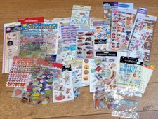 1 LB Stickers School Birthday Sports Child Holiday Hearts Wedding Flowers LOT G