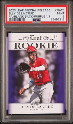 2023 Leaf Special Rookie #RA23 Elly De La Cruz Ra-Blank Back 