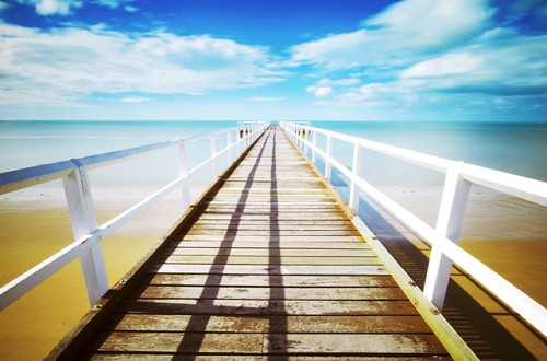 3D Clouds Bridge 17 Wall Paper Murals Wall Print Wall Wallpaper Mural AU Summer - Picture 4 of 7