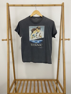 VTG 1998 Titanic Jack & Rose Leonardo Dicaprio Movie Promo Sun Faded T-Shirt S