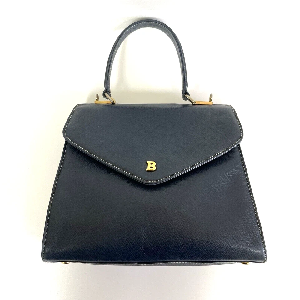 Auténtico Bolso de Mano Bally Cuero Formal Bolso de Mano de Japón 0519 Foto 4 de 4