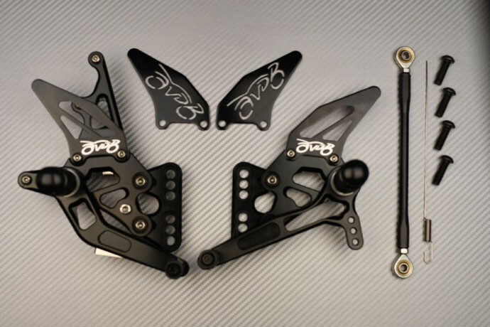 Repose-pieds réglables GSXR 1000 pour supprimer les frottements en courbe