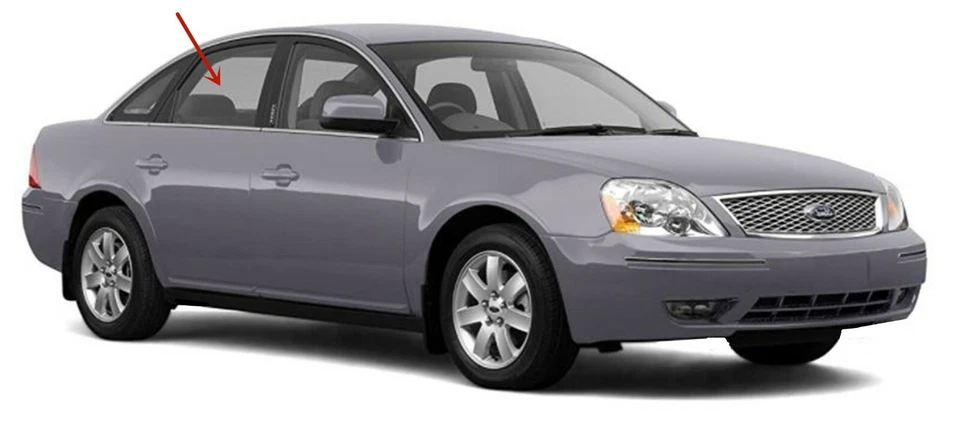 Fits 05-07 Mercury Montego, Ford Five Hundred Passenger Rear Door Window Glass Foto 2 de 4