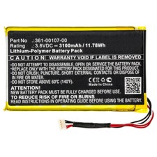 3100mAh 361-00107-00 Battery for Garmin GPSMAP 66i 010-02088-01 Hiking GPS