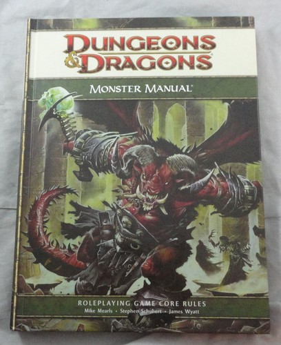 Dungeons and Dragons D&D 4th Edition Monster Manual WTC217207200