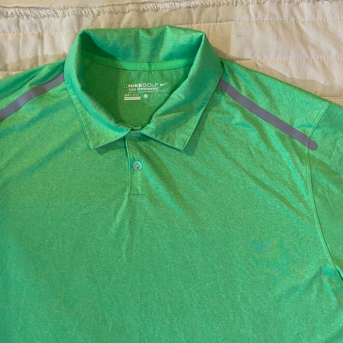 Mens lime hot sale green golf shirts