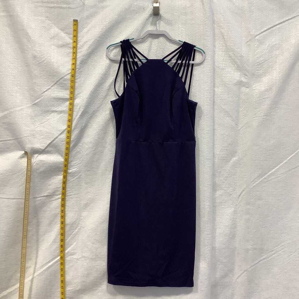 Grace Karin Navy Blue Bodycon Cocktail Dress with Zip Stretch XL
