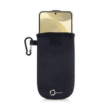 GENUINE INVENTCASE BLACK NEOPRENE POUCH CASE FOR SAMSUNG GALAXY S24 PLUS