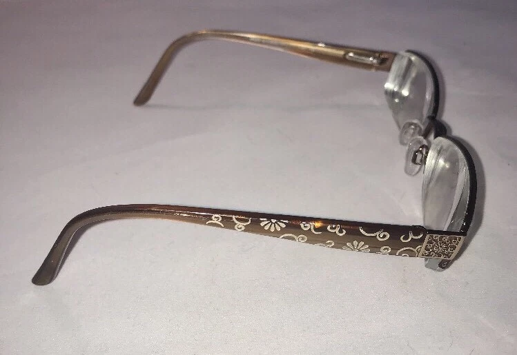 Easyclip 04087 棕色半无框眼镜框 — 第 2/4 张图片