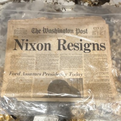 The Washington Post Newspaper Nixon Resigns Ford Assumes August 9, 1974
