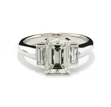 Solitär Zweikaräter Diamant Platin-Ring 2,40 ct Wert 26.000 € "Sparkling" neu