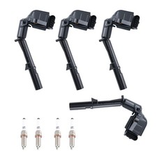 4pcs Ignition Coils + Spark Plugs for 2016-2019 Infiniti Q50 Q60 2.0L 224482V70A