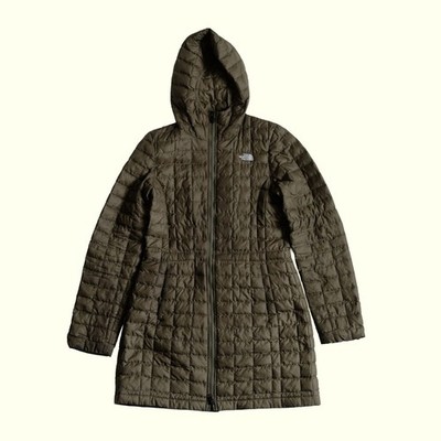 THE NORTH FACE VTG Y2K THERMOBALL PUFFER WINTER OUTDOOR GREEN JACKET 2020 SZ S