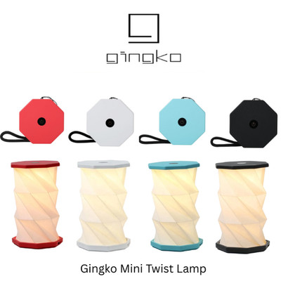 LED Mini Schreibtischlampe USB wiederaufladbar tragbar Twist Sechseck Licht von Gingko
