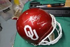 RIDDELL FULL SIZE ROT OU BOOMER OU Sooners SIGNIERT?  FUSSBALLHELM