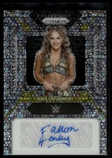 2024 Panini Prizm WWE #SS-FHE Fallon Henley Sensational Signatures Under Card